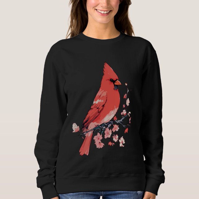 Cardinal bird. Nature's ruby. Beauty in red. Sweatshirt (Front)