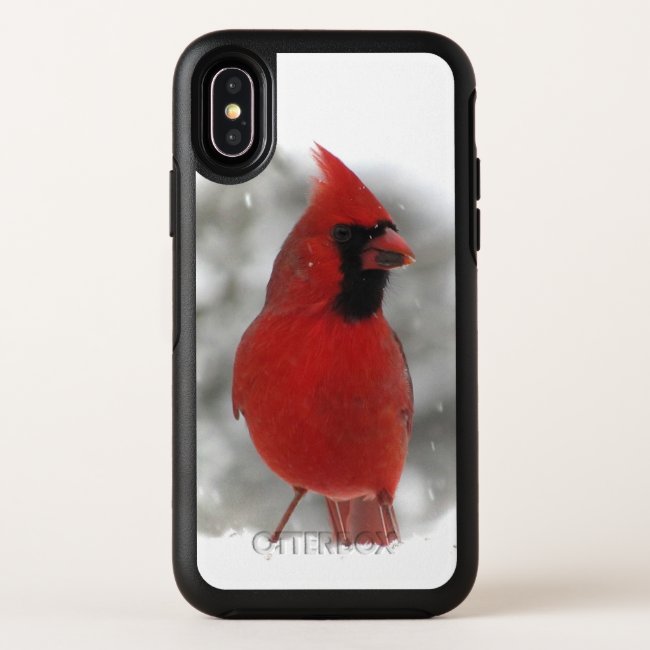 Cardinal Bird OtterBox iPhone X Case
