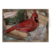 Cardinal Bird painting (Front Horizontal)