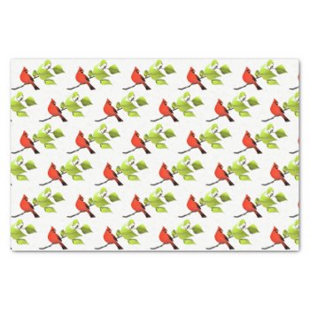 Cardinal Bird Red  Tissue Paper by Susang6 at Zazzle