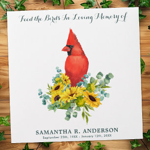 Cardinal Bird Seed Packet Memorial Gift Funeral Envelope