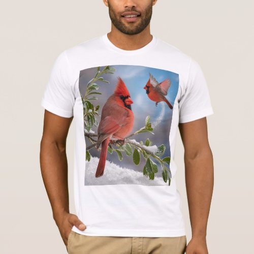 Cardinal Bird T_Shirt