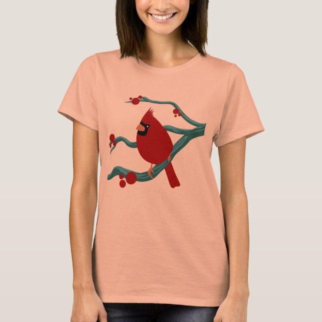cardinal bird T-Shirt (Front)