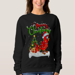 Cardinal Bird Xmas Decoration Santa Cardinal Chri Sweatshirt