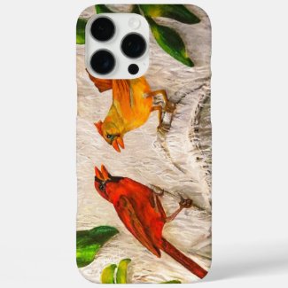Cardinal birds - Singing of love