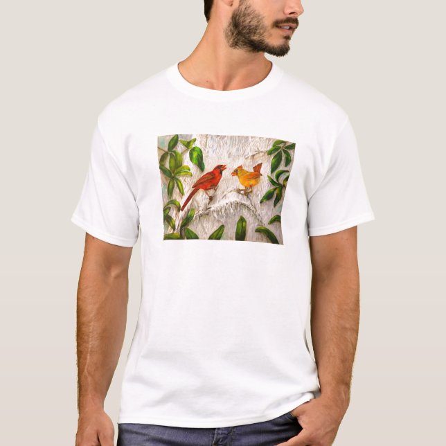 Cardinal birds T-Shirt (Front)