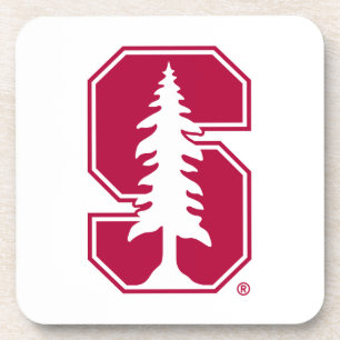 Cardinal Block "S" with Tree Beverage Coaster