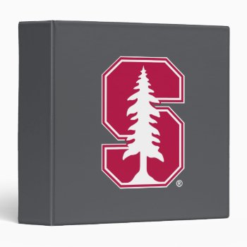 Cardinal Block "s" With Tree Binder by Stanford at Zazzle