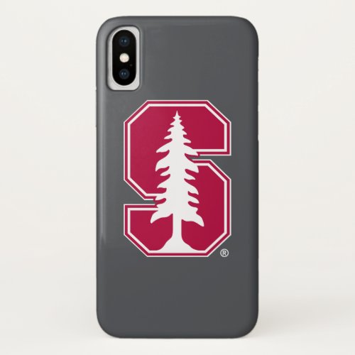 Cardinal Block S with Tree iPhone X Case