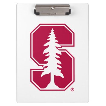 Cardinal Block "s" With Tree Clipboard by Stanford at Zazzle