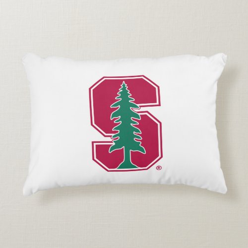Cardinal Block S with Tree Decorative Pillow