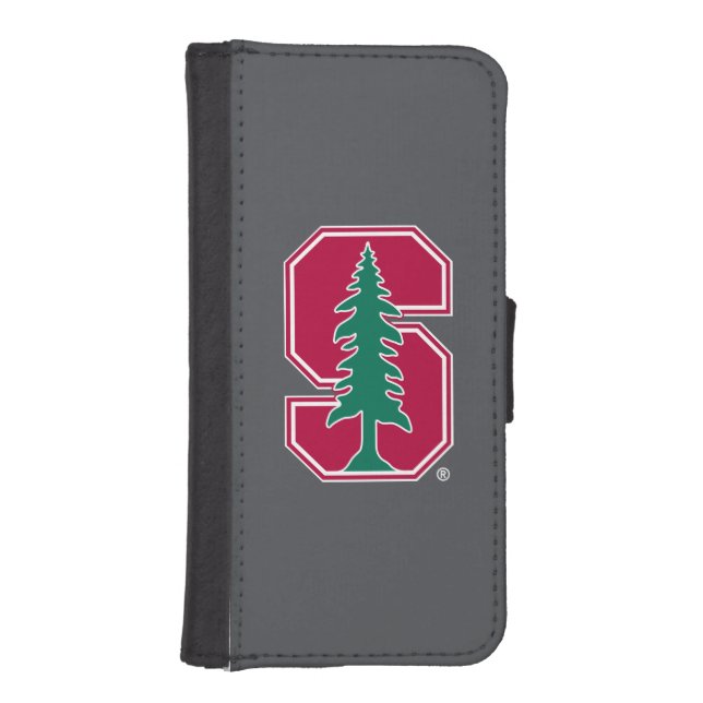 Cardinal Block "S" with Tree iPhone Wallet Case (Front)