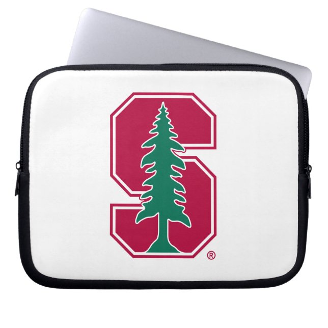 Cardinal Block "S" with Tree Laptop Sleeve (Front)