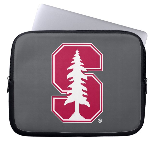 Cardinal Block "S" with Tree Laptop Sleeve (Front)