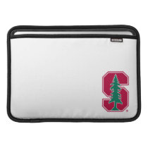 Cardinal Block "S" with Tree MacBook Sleeve