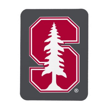 Cardinal Block "s" With Tree Magnet by Stanford at Zazzle