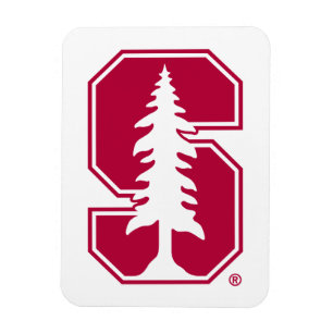 Cardinal Block "S" with Tree Magnet