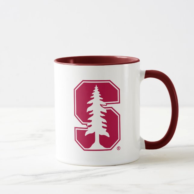 Cardinal Block "S" with Tree Mug (Right)