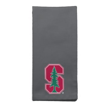 Cardinal Block "s" With Tree Napkin by Stanford at Zazzle