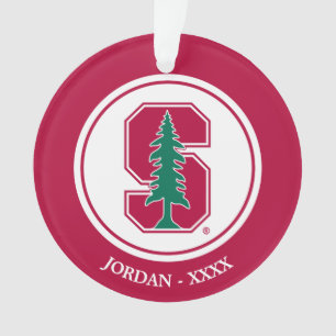 Cardinal Block "S" with Tree Ornament