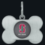 Cardinal Block "S" with Tree Pet Name Tag<br><div class="desc">Check out these official Stanford University designs! Personalize your own Stanford merchandise on Zazzle.com! Click the Customize button to insert your own name, class year, or club to make a unique product. Try adding text using various fonts & view a preview of your design! Zazzle's easy to customize products have...</div>