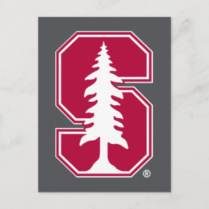 Cardinal Block "S" with Tree Postcard