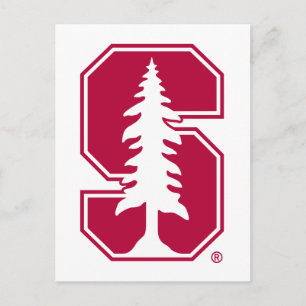 Cardinal Block "S" with Tree Postcard