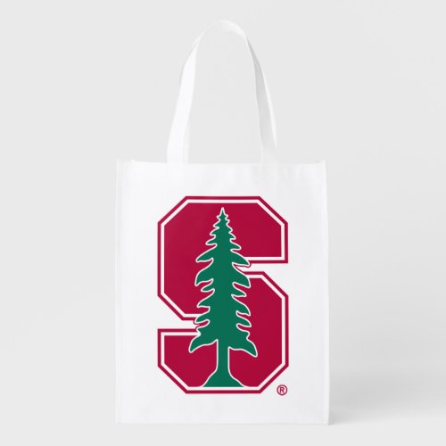 Cardinal Block S with Tree Reusable Grocery Bag