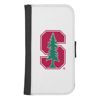 Cardinal Block "s" With Tree Samsung S4 Wallet Case by Stanford at Zazzle
