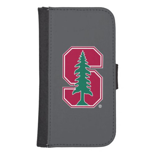Cardinal Block S with Tree Galaxy S4 Wallet Case