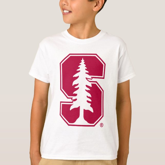 Cardinal Block "S" with Tree T-Shirt (Front)