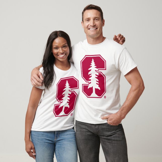 Cardinal Block "S" with Tree T-Shirt (Unisex)