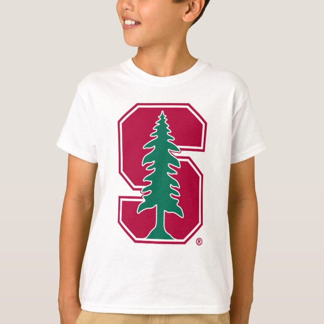 Cardinal Block "S" with Tree T-Shirt (Front)