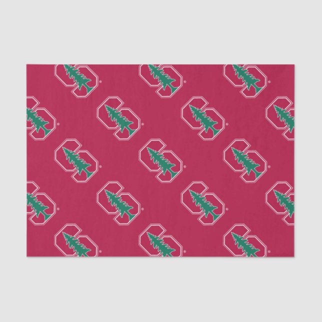 Cardinal Block "S" with Tree Tissue Paper (Front)