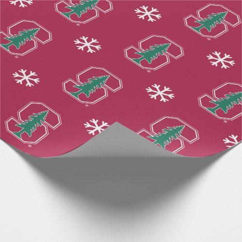 Cardinal Block S with Tree Wrapping Paper