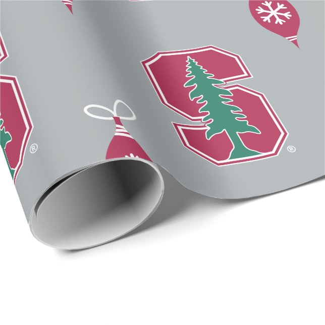 Cardinal Block "S" with Tree Wrapping Paper (Roll Corner)