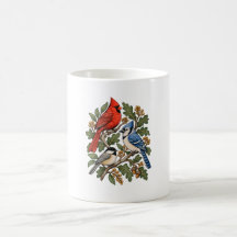 Cardinal Blue Jay Chickadee Birdwatcher Mug