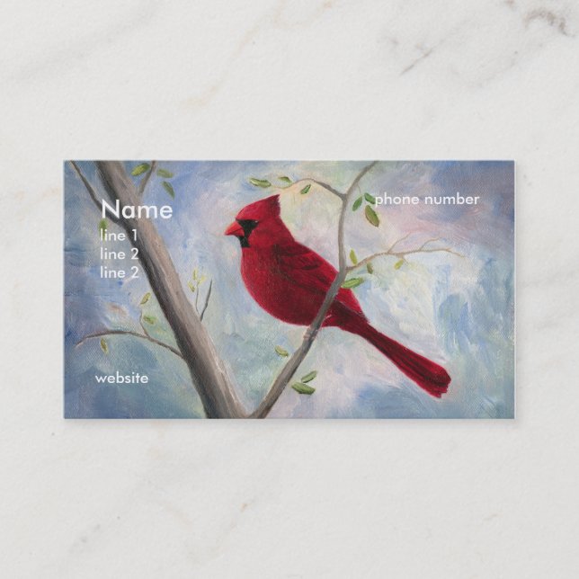 cardinal, business card (Front)