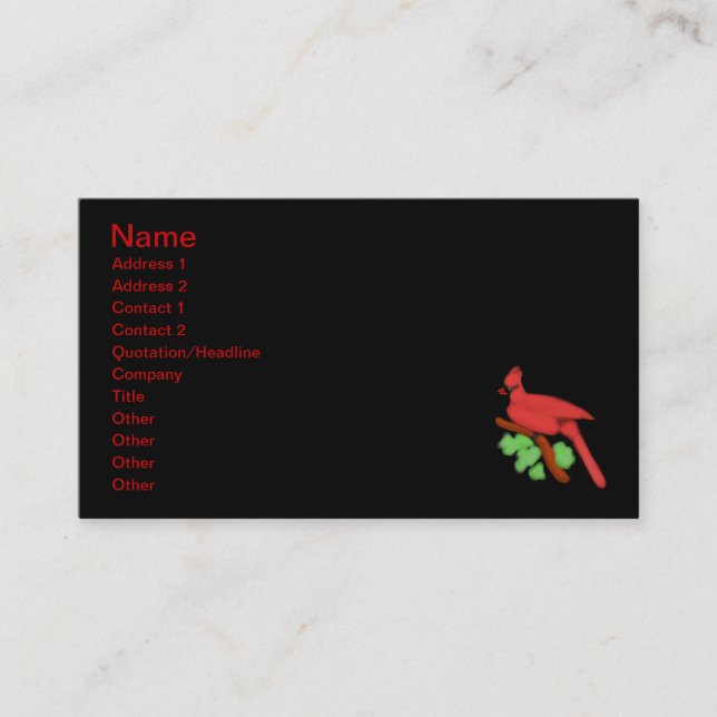 Cardinal Business Card (Front)