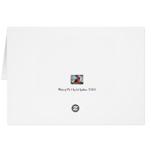 Cardinal Card for everyday notes (Back Horizontal)