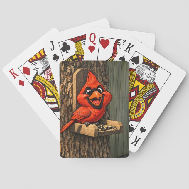 Cardinal caricature  poker cards (Back)