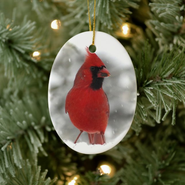 Cardinal Ceramic Ornament (Tree)