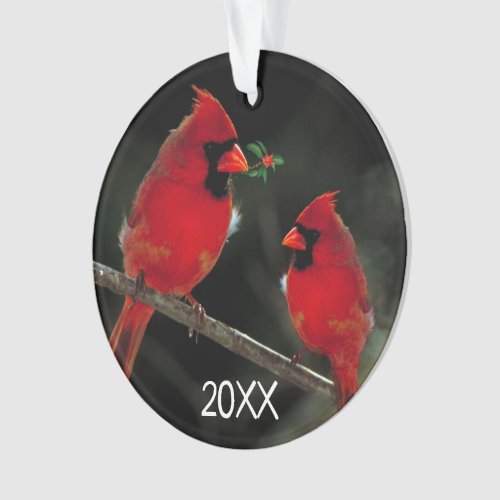 Cardinal Christmas Acrylic Ornament