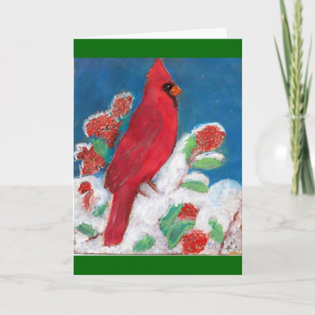 Cardinal Christmas Card (Front)