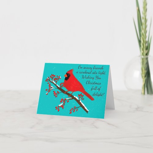 Cardinal Christmas Magic Greeting Card