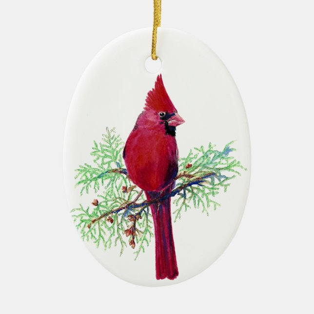Cardinal Christmas Ornament (Front)