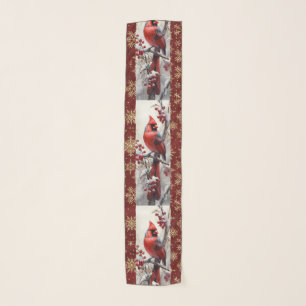 Cardinal Christmas scarf