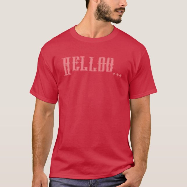 Cardinal Color Custom Text Men's T-Shirt (Front)