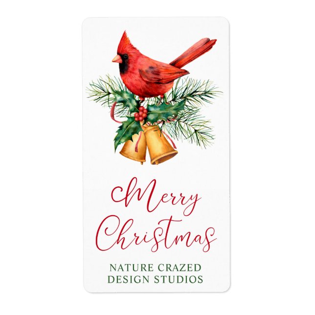 Cardinal Company Christmas Label (Front)