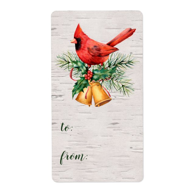 Cardinal Company Christmas To From Label (Front)